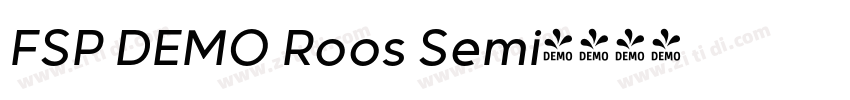FSP DEMO Roos Semi字体转换 FSP DEMO Roos Semi字体转换